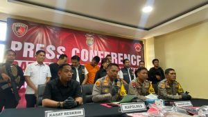 Kapolres Metro Jakarta Barat Kombes Pol Syahduddi, saat memberikan keterangan kepada media, di di Polres Jakarta Barat, Kb. Jeruk, Jakarta Barat, Jumat, 24/5/2024 | Ari Kurniansyah/Forum Keadilan