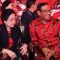 Megawati dan Mahfud MD duduk bersama di acara Rakrenas V PDIP, Jumat, 24/5/2024. I M. Hafid/Forum Keadilan
