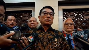 Kepala Staf Kepresidenan Moeldoko di Gedung Bina Graha, Komplek Sekretariat Negara, Jakarta Pusat, Jumat, 31/5/24. | Novia Suhari/Forum Keadilan