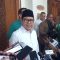 Ketua Umum PKB Muhaimin Iskandar saat konferensi pers usai acara taaruf bersama bakal calon kepala daerah Zona Jakarta, Banten, Jawa Barat, dan Kalimantan di Hotel Grand Syahid Jaya, Sudirman, Jakarta Pusat, Kamis, 2/5/2024. | M.Hafid/Forum Keadilan