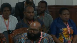 Anggota Bawaslu Papua dalam sidang sengketa Pileg 2024 di gedung MK, Senin, 6/5/2024. I Dok. MK