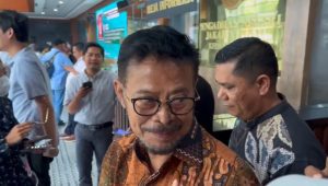 Terdakwa eks Mentan Syahrul Yasin Limpo (SYL). Merinda Faradianti/Forum Keadilan