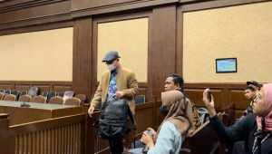 Majelis Hakim Pengadilan Tipikor Jakarta Pusat mengabulkan nota keberatan mantan Hakim Agung Gazalba Saleh di Pengadilan Tipikor Jakarta Pusat, pada Senin 27/5/2024. I Merinda Faradianti/Forum Keadilan