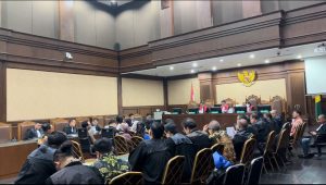 Mantan stafsus Mentan Joice Triatman sekaligus Wakil Bendaraha Umum NasDem memberikan keterangan di sidang lanjutan kasus dugaan pemerasan dalam lingkungan Kementan di Pengadilan Tipikor Jakarta Pusat, Rabu 29/5/2024. I Merinda Faradianti/Forum Keadilan