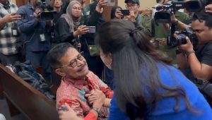 Mantan Menteri Pertanian (Mentan) Syahrul Yasin Limpo (SYL) di sidang lanjutan kasus dugaan pemerasan di lingkungan Kementerian Pertanian (Kementan) di Pengadilan Tipikor Jakarta Pusat, Rabu, 29/5/2024 | Merinda Faradianti/Forum Keadilan
