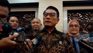 Kepala Staf Kepresidenan Moeldoko, di Gedung Bina Graha, Komplek Sekretariat Negara, Jakarta Pusat, Jumat, 31/5/24. | Novia Suhari/Forum Keadilan