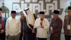 Wakil Presiden (Wapres) RI Ma'ruf Amin memberikan keterangan pers Hotel Grand Sahid Jaya, Jakarta Pusat, Selasa, 7/5/2024. | YouTube Wakil Presiden Republik Indonesia