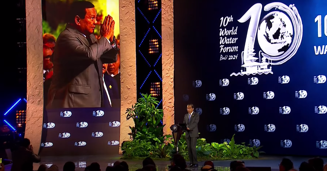 Jokowi Kenalkan Prabowo sebagai Presiden Terpilih RI di World Water Forum