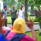 Presiden Joko Widodo (Jokowi) mengisi hari cuti bersama dengan berbagi sembako ke warga sekitar di Istana Kepresidenan Yogyakarta pada Jumat, 24/5/2024. | Dok - BPMI Setpres/Vico