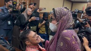 Istri eks Menteri Pertanian (Mentan) Syahrul Yasin Limpo (SYL), Ayun Sri Harahap di sidang lanjutan kasus dugaan pemerasan di lingkungan Kementerian Pertanian (Kementan), di Pengadilan Tipikor Jakarta Pusat, Rabu, 29/5/2024 | Merinda Faradianti/Forum Keadilan