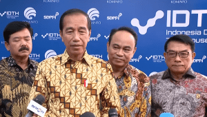 Keterangan pers Presiden Jokowi usai meresmikan Balai Besar Pengujian Perangkat Telekomunikasi atau Indonesia Digital Test House (IDTH) di Jalan Raya Tapos, Kota Depok, Jawa Barat, Selasa, 7/5/2024 | YouTube Sekretariat Presiden
