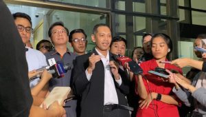 Wakil Ketua Komisi Pemberantasan Korupsi (KPK) Nurul Ghufron saat memberikan keterangan kepada media, di gedung Merah Putih KPK RI, di kawasan Kuningan, Jakarta Selatan, Senin, 20/5/2024 | Ari Kurniansyah/Forum Keadilan