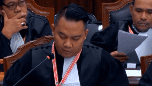 Kuasa hukum KPU Mohamad Ulin Nuha menyampaikan keterangan tersebut dalam sidang Perselisihan Hasil Pemilihan Umum (PHPU) Pileg nomor perkara 100-01-17-12/PHPU.DPR-DPRD-XXII/2024 di Gedung MK, Jakarta Pusat | YouTube Mahkamah Konstitusi