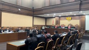 Saksi mahkota mantan Sekjen Kementerian Pertanian (Kementan) Kasdi Subagyono di sidang lanjutan di Pengadilan Tindak Pidana Korupsi (Tipikor) pada Pengadilan Negeri (PN) Jakarta Pusat, Rabu, 19/6/2024. | Merinda Faradianti/Forum Keadilan