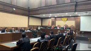 Saksi mahkota mantan Sekjen Kementerian Pertanian (Kementan) Kasdi Subagyono di sidang lanjutan di Pengadilan Tindak Pidana Korupsi (Tipikor) pada Pengadilan Negeri (PN) Jakarta Pusat, Rabu, 19/6/2024 | Merinda Faradianti/Forum Keadilan