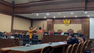 Mantan Menteri Pertanian Syahrul Yasin Limpo (SYL) di Pengadilan Tindak Pidana Korupsi (Tipikor) pada Pengadilan Negeri (PN) Jakarta Pusat, Senin, 24/6/2024 | Merinda Faradianti/Forum Keadilan
