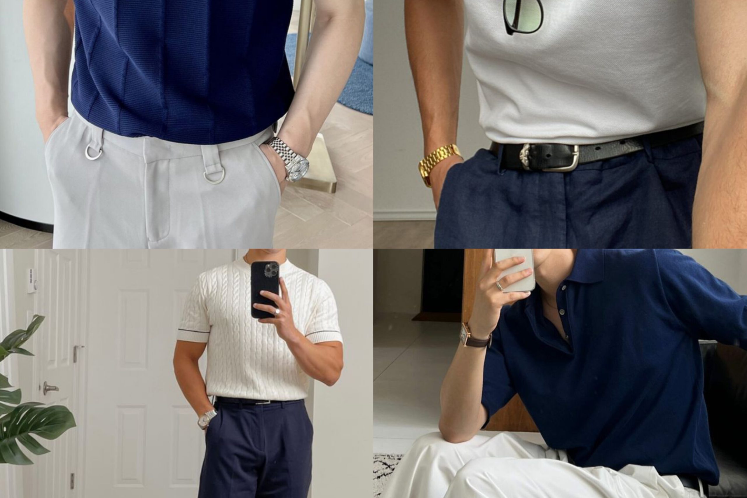 Navy x white