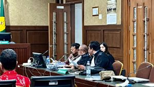 Mantan Menteri Pertanian Syahrul Yasin Limpo (SYL) di sidang lanjutan kasus dugaan pemerasan di lingkungan Kementerian Pertanian (Kementan) di Pengadilan Tipikor Jakarta Pusat, Rabu, 5/6/2024 | Merinda Faradianti/Forum Keadilan