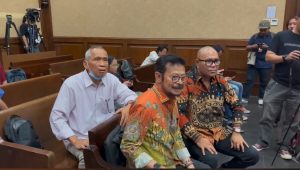 Mantan Menteri Pertanian Syahrul Yasin Limpo (Mentan SYL) di Pengadilan Tippikor Jakarta Pusat, Jumat, 28/6/2024. I Merinda Faradianti/Forum Keadilan