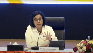 Menteri Keuangan (Menkeu) Sri Mulyani Indrawati dalam konferensi pers Kondisi Fundamental Ekonomi Terkini dan RAPBN di Kantor Pusat Ditjen Pajak Kementerian Keuangan, Jakarta, Senin, 24/6/2024. | YouTube Ministry of Finance Republic of Indonesia