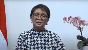 Menteri Luar Negeri RI (Menlu RI) Retno Marsudi dalam press briefing, pada Rabu, 26/6/2024. | YouTube MoFa Indonesia