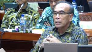 Kepala Badan Siber dan Sandi Negara (BSSN) Hinsa Siburian saat rapat kerja bersama Komisi I DPR RI di Kompleks Parlemen, Jakarta, Kamis, 27/6/2024. | YouTube DPR RI
