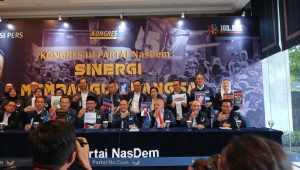 Partai NasDem bakal menggelar kongres ke-3 dengan mengusung tema 'Sinergi Membangun Bangsa'. Kongres ini rencananya digelar pada 25-27 Agustus 2024 | Syahrul Baihaqi/Forum Keadilan