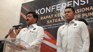 Menko Polhukam Hadi Tjahjanto mengungkapkan bahwa Indeks Perilaku Anti Korupsi (IPAK) pada tingkat Provinsi, Kabupaten, Kota, di tahun 2023 menurun | Novia Suhari/Forum Keadilan