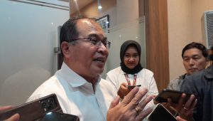 Plt Deputi Bidang Koordinasi Pemerataan Pembangunan Wilayah dan Penanggulangan Bencana Kemenko PMK Sorni Paskah di Gedung Kemenko PMK, Jakarta Pusat, Senin, 24/6/2024 | Novia Suhari/Forum Keadilan
