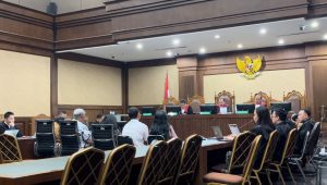 Sidang lanjutan kasus perkara suap di Mahkamah Agung (MA) dengan terdakwa Hakim Agung nonaktif Gazalba Saleh di Pengadilan Tipikor Jakarta Pusat, Senin, 29/7/2024 | Merinda Faradianti/Forum Keadilan