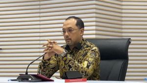 Juru Bicara Komisi Pemberantasan Korupsi (KPK) Tessa Mahardhika Sugiarto saat memberikan keterangan kepada media di Gedung Merah Putih, Jakarta Selatan, Jumat, 26/2/2024 | Ari Kurniansyah/Forum Keadilan