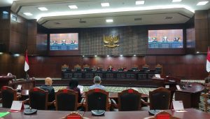 Pemohon Perkara Nomor 65/PUU-XXII/2024 meminta Mahkamah Konstitusi agar mempercepat pelantikan Presiden terpilih | Syahrul Baihaqi/Forum Keadilan