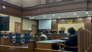 Sidang putusan sela Dirjen Binapenta Kemenakertrans periode 2011-2015, Reyna Usman di Pengadilan Tipikor Jakarta Pusat, Selasa, 2/7/2024. I Merinda Faradianti/ Forum Keadilan