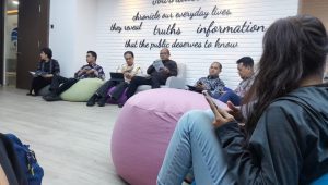 Diskusi 'Ngopi Bareng' di Kominfo, Jakarta Pusat, Jumat, 5/7/2024 | Novia Suhari/Forum Keadilan