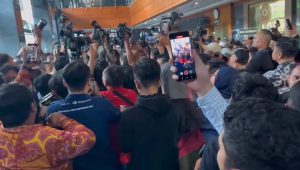 Kericuhan usai sidang vonis Mentan SYL di Pengadilan Tipikor Jakarta Pusat, Kamis, 11/7/2024.| Merinda Faradianti/Forum Keadilan