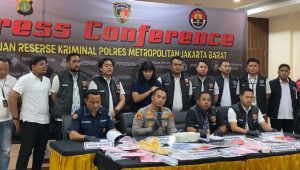 Kapolres Metro Jakarta Barat Kombes Pol M Syahduddi saat memeberikan keterangan ke media di Polres Jakarta Barat, Jumat, 12/7/2024 | Ari Kurniansyah/Forum Keadilan