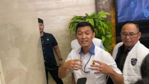 Direktur Tindak Pidana Siber Badan Reserse Kriminal (Dirtipidsiber) Bareskrim Polri Brigjen Himawan Bayu Aji, saat memberikan keterangan kepada media di Bareskrim Polri, Jakarta Selatan, Selasa, 16/7/2024 | Ari Kurniansayah/Forum Keadilan