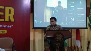 Ketua Majelis Lingkungan Hidup PP Muhammadiyah Azrul Tanjung dalam acara bertajuk 'Menimbang Posisi Muhammadiyah dalam Wacana Izin Tambang Ormas', di Jakarta, Jumat, 26/7/2024 | Novia Suhari/Forum Keadilan