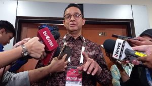 Anies Baswedan saat ditemui di Kementerian Pertahanan RI, Jakarta Pusat, Sabtu, 27/7/2024 | M. Hafid/Forum Keadilan