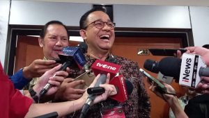 Anies Baswedan saat ditemui di Kementerian Pertahanan RI, Jakarta Pusat, Sabtu, 27/7/2024 | M. Hafid/Forum Keadilan