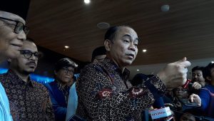 Konferensi pers 'Perkembangan Terbaru Pemberantasan Judol' di Gedung Kominfo, Jakarta Pusat, Kamis, 25/7/2024 | Novia Suhari/Forum Keadilan