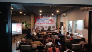 Diskusi 'Urgensi RUU Penghapusan Diskriminasi sebagai Akselerasi dalam Penghapusan Perda Diskriminatif yang Menghambat Penanggulangan HIV AIDS di Indonesia' di Jakarta, Selasa, 23/7/2024 | Syahrul Baihaqi/Forum Keadilan