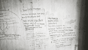 Ada Surat Wasiat dan Coretan Dinding di Lokasi Penemuan Kerangka Mayat Ibu dan Anak di Bandung Barat | Twitter @BNGPY