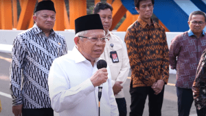 Wakil Presiden (Wapres) RI Ma'ruf Amin Memberikan Keterangan Pers Wakil Presiden seusai meresmikan Jalan Tol Cibitung-Cimanggis, Kabupaten Bogor, Jawa Barat, Selasa, 9/7/2024 | YouTube Sekretariat Wakil Presiden