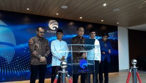 Konferensi pers 'Perkembangan Terbaru Pemberantasan Judol' di Gedung Kominfo, Jakarta Pusat, Kamis, 25/7/2024 | Novia Suhari/Forum Keadilan