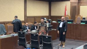 Mantan Menteri Pertanian Syahrul Yasin Limpo (Mentan SYL) di Pengadilan Negeri Tindak Pidana Korupsi (PN Tipikor) Jakarta Pusat, Kamis, 11/7/2024 | Merinda Faradianti/Forum Keadilan