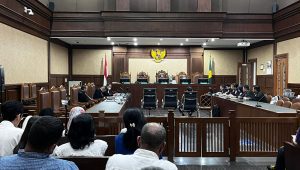 Sidang vonis kasus dugaan korupsi proyek pembangunan Tol Jakarta-Cikampek (Japek) II alias Tol Layang MBZ di Pengadilan Tipikor Jakarta Pusat, Selasa, 30/7/2024 | Merinda Faradianti/Forum Keadilan