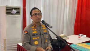 Kepala Bidang (Kabid) Humas Polda Metro Jaya Kombes Pol Ade Ary Syam Indradi saat memberikan keterangan kepada media di kawasan Polda Metro Jaya, Jakarta Selatan, Kamis, 8/8/2024 | Ari Kurniansyah/Forum Keadilan