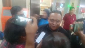 Kepala BP2MI Benny Rhamdani usai pemeriksaan di Bareskrim Mabes Polri, Jakarta Selatan, Senin, 5/8/2024 malam | Reynaldi Adi Surya /Forum Keadilan