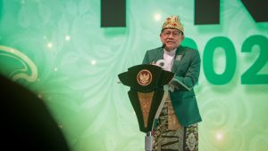 Ketua Umum PKB Muhaimin Iskandar atau Cak Imin di Muktamar ke-6 PKB di Nusa Dua, Bali, Sabtu, 24/8/2024 | X @DPP_PKB